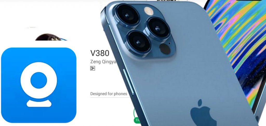 نصب دوربین بیسیم V380 بر روی موبایل